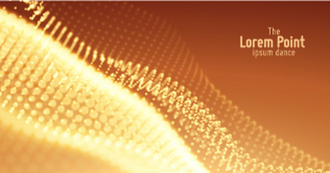 abstract particle wave points array vector image