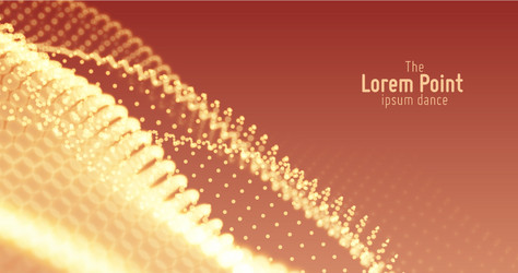 abstract particle wave points array vector image