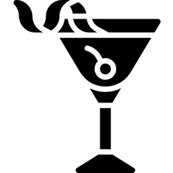 cosmopolitan cocktail icon alcoholic mixed drink vector