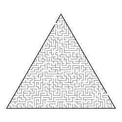 difficult triangular labyrinth game for kids vector image