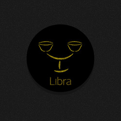 libra zodiac sign vector