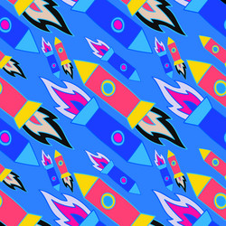 seamless pattern colorful design outer vector image