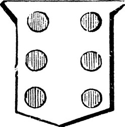 six roundlets are properly expressed vintage vector