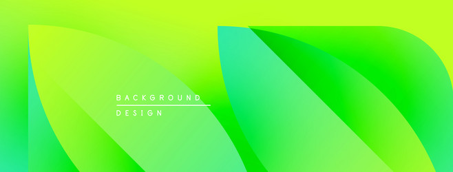 abstract green gradient background overlapping vector image