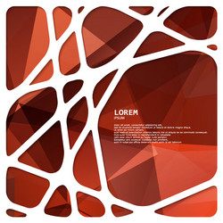 abstract network frame with triangular background vector image