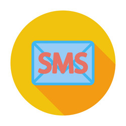 Envelope flat icon vector