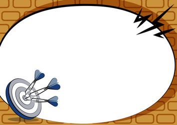 presenting message hitting target concept vector image