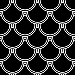 seamless pattern with fish scale motif vector image
