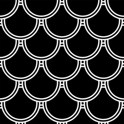 seamless pattern with fish scale motif vector