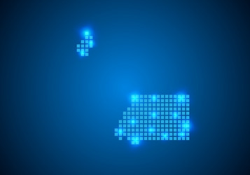 abstract blue background with map internet line vector