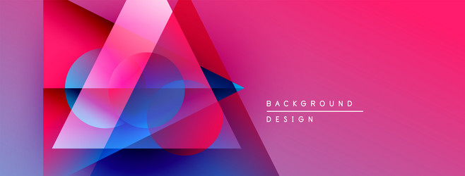 abstract geometric shapes overlap creating vector image