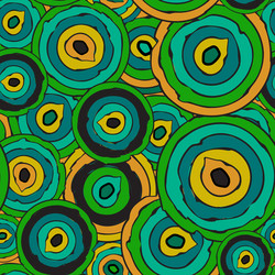 abstract repeating pattern of colorful circles vector image