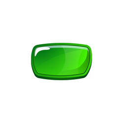 glossy button game ui element vector image