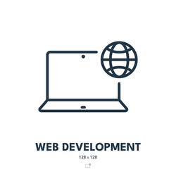 web development icon website programming vector image