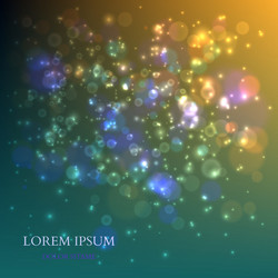 abstract colorful background with magic particles vector image