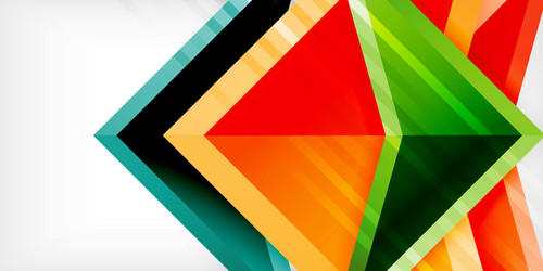 arrows with 3d effect abstract background vector image