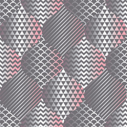 Concept gray pattern in silver and tender pink vector