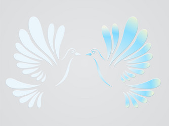 Heaven Background with Doves · Creative Fabrica