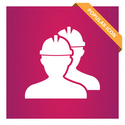 workers icon for web and mobile vector image