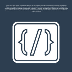 blue line programming language syntax icon vector image