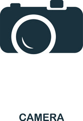 camera icon mobile app printing web site vector image