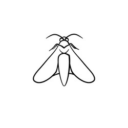 locust hand drawn sketch icon vector