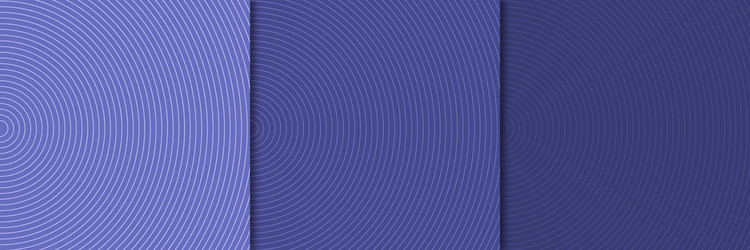 set of abstract curve round lines pattern trendy vector image