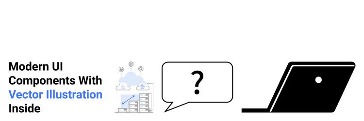 digital interface icons with cloud analytics vector image