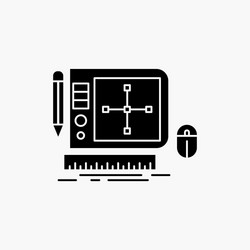 design graphic tool software web designing glyph vector image
