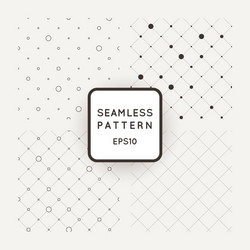 Set of seamless mesh-patterns grids vector