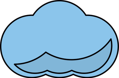 Cloud computing symbol vector