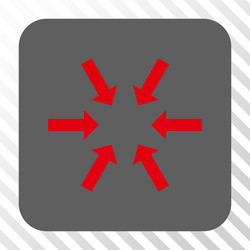 compact arrows rounded square button vector image