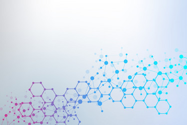 science network pattern connecting lines and dots vector image