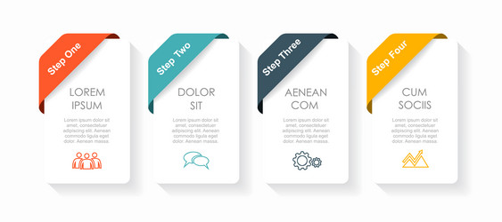 Modern Infographic Template - Business Data vector image