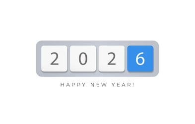 modern keyboard key 2026 with highlighted button vector image