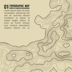 topographic map background with space for copy vector image