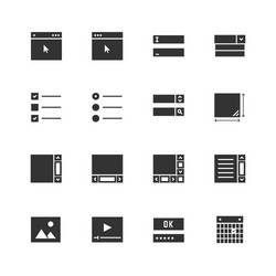 Website search button empty input field Royalty Free Vector