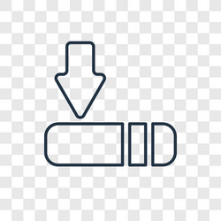 window scrolling left concept linear icon vector image