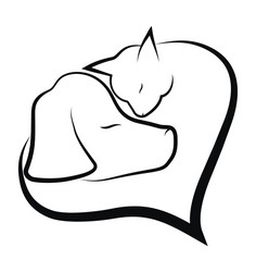 veterinary logo for pet shop Vector Image