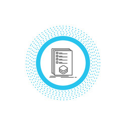 categories check list listing mark line icon vector image
