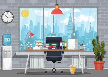 pile of paper documents and file folders vector image