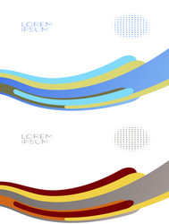 smooth abstract colorful backgrounds set - eps10 vector image