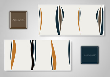 abstract various colorful header set collection vector image