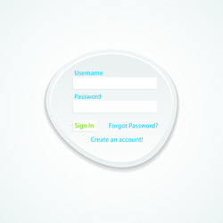 log in form vector image