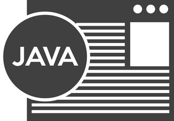 programming language isolated icon vector image