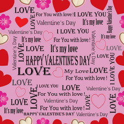 seamless pattern with text inside vector image