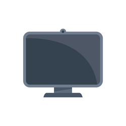 web camera monitor icon flat computer vector