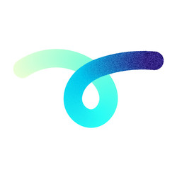 abstract fluid gradient shape with 3d liquid vector image