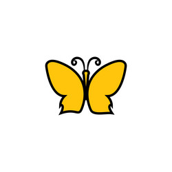 Butterfly leaf logo Royalty Free Vector Image - VectorStock