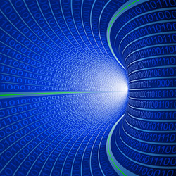 Digital Data Tunnel vector image